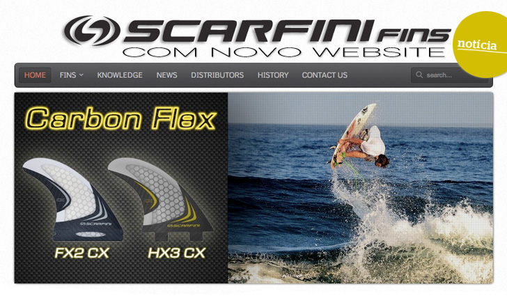 351Scarfini Fins com Novo Website