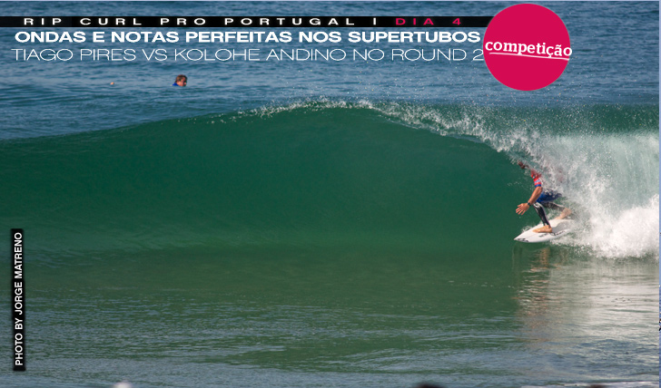 3464Tiago Pires vs Kolohe Andino no round 2 do Rip Curl Pro Portugal