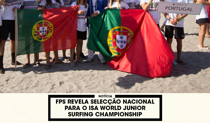 32716FPS revela selecção nacional para o ISA World Junior Championships
