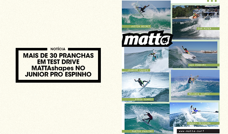 38417MATTAshapes faz Test Drive com mais de 30 pranchas de surf durante o Junior Pro Espinho