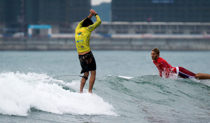 42437Arranque sólido para os portugueses no ISA Longboard Championship