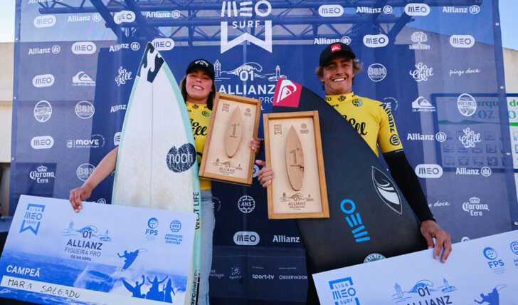76454Maria Salgado e Francisco Ordonhas arrancam na frente da Liga MEO Surf de 2026