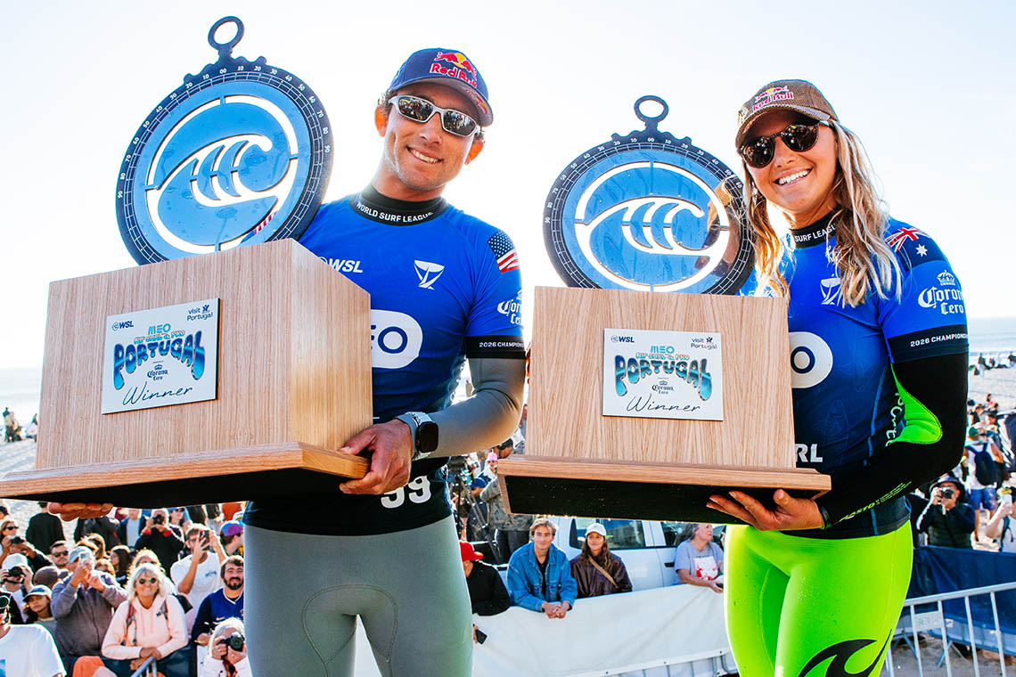 76995Griffin Colapinto e Molly Picklum vencem o MEO Rip Curl Pro Portugal em condições épicas nos Supertubos